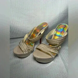 Heels 7 Gold and Red